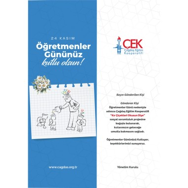 Öğretmenler Günü Kartı 