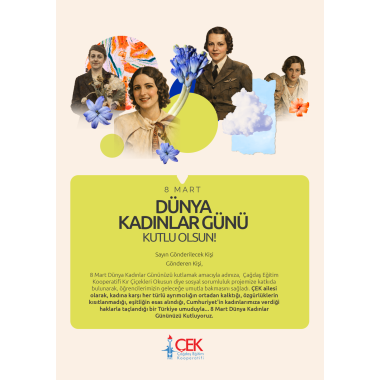 Kadınlar Günü Kartı